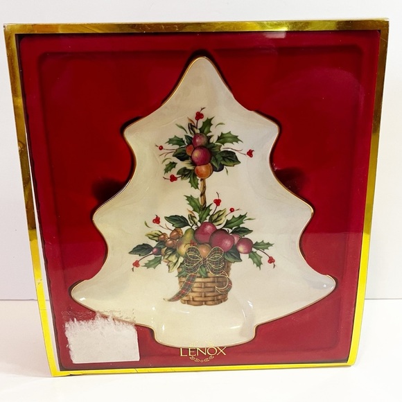 Lenox Holiday Tree Candy Dish – Original Box – Elegant Christmas Table Decor - Picture 1 of 9